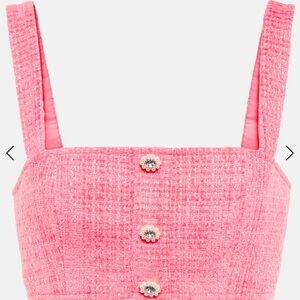 SELF-PORTRAIT
Bouclé embellished cropped top
